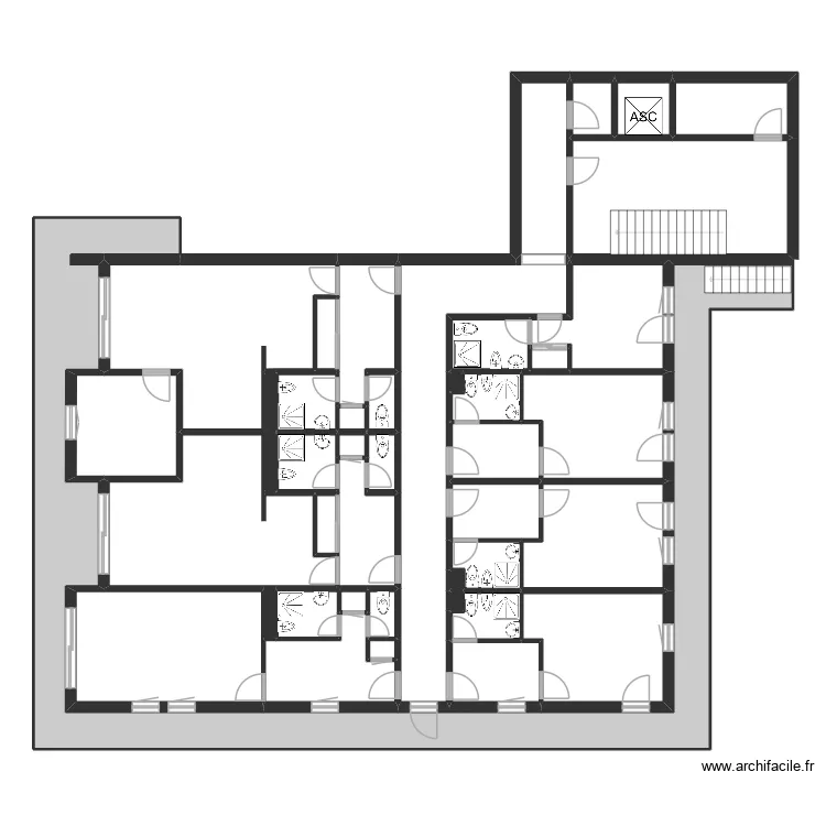1er 2eme étage le rousset 2. Plan de 84 et 541 m² 1er 2eme étage le rousset 2. Plan de 84 et 541 m²
