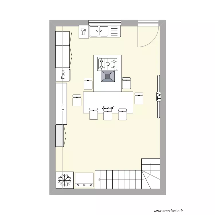 cuisine sàm. Plan de cuisine sàm. Plan de