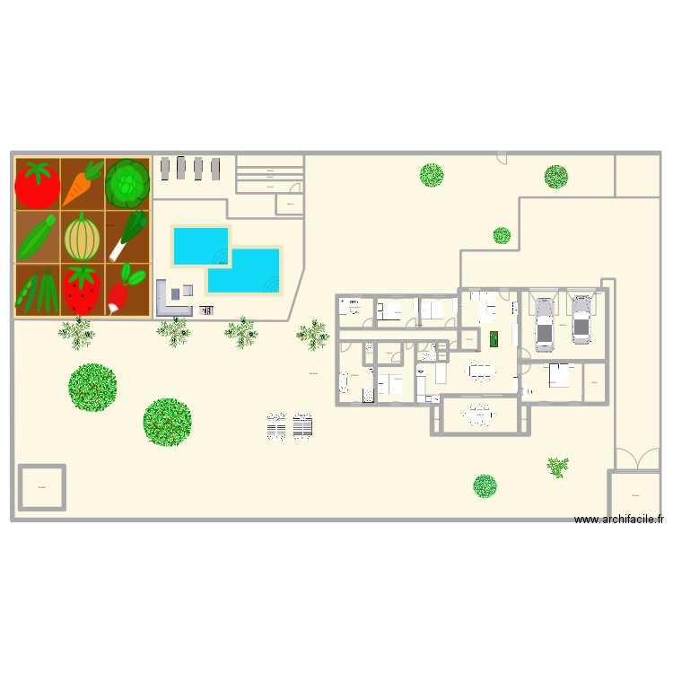 Maison Garéoult 2036. Plan de 28 pièces et 1550 m2