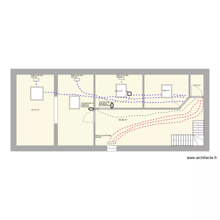 PLAN CLIM ETAGE. Plan de 