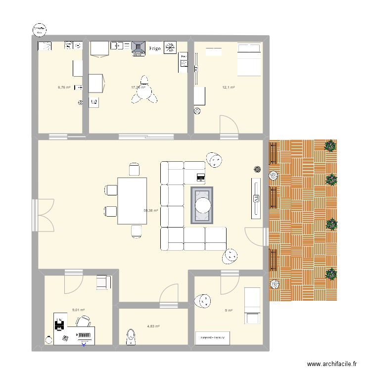 maison en 2D groupe. Plan de 0 pièce et 0 m2