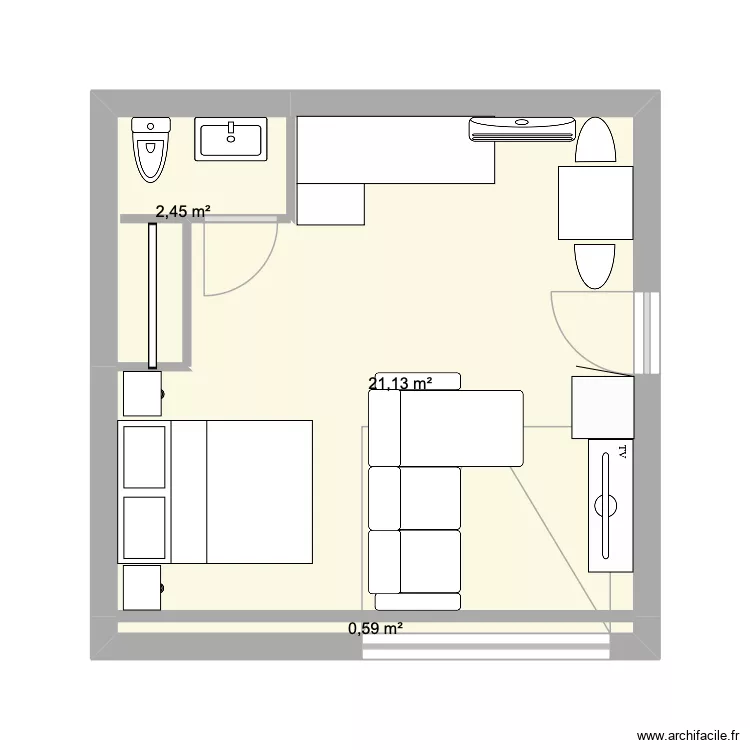 garage. Plan de 3 et 24 m² garage. Plan de 3 et 24 m²