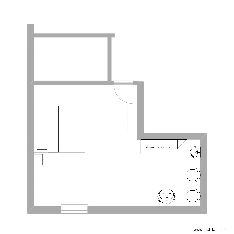 studio 2e étage. Plan de 0 pièce et 0 m2