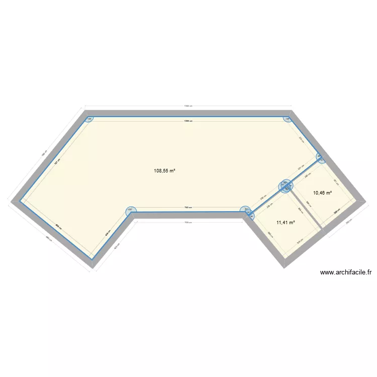 maison vide essais chambres. Plan de 