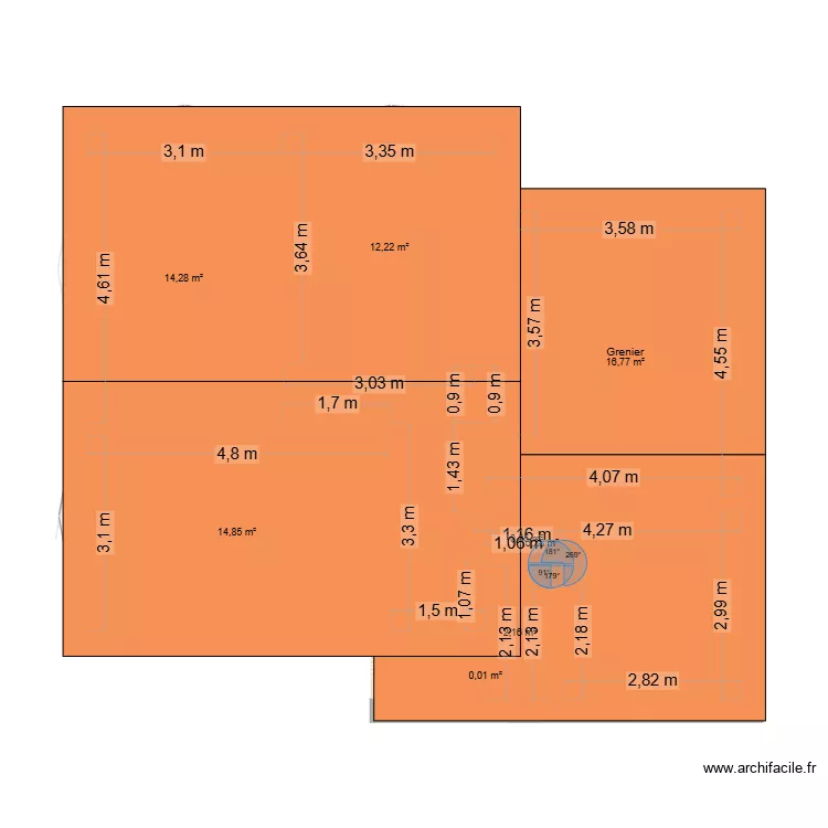 maison cornas etage. Plan de 