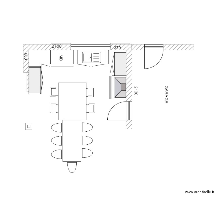 meuble cuisine. Plan de 0 pièce et 0 m2
