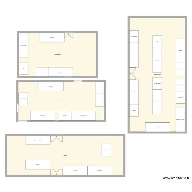 plan festiv 2026. Plan de 4  et 470 m²