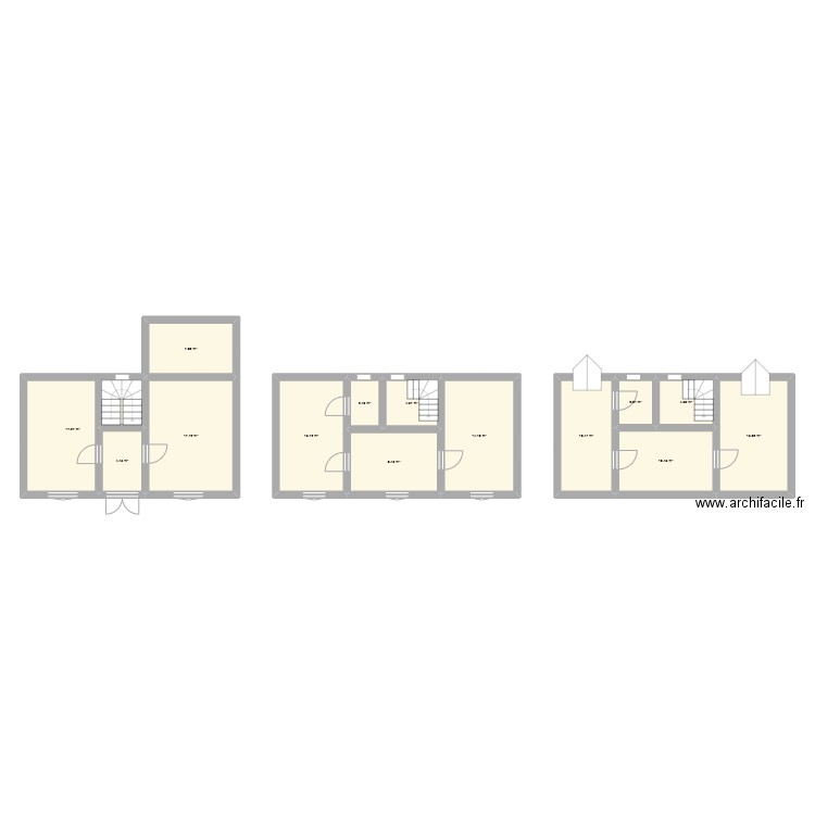palaiseau. Plan de 14 pièces et 132 m2