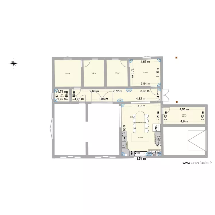 la casa nous deux 0 3. Plan de 7 et 92 m² la casa nous deux 0 3. Plan de 7 et 92 m²