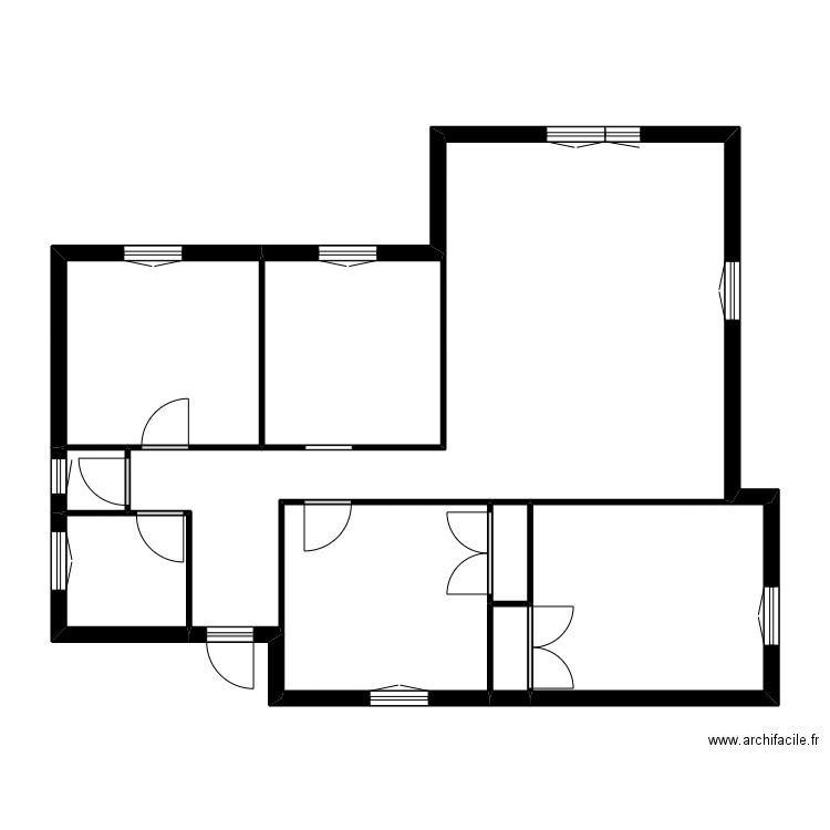 834 DEREGEL. Plan de 9 pièces et 88 m2