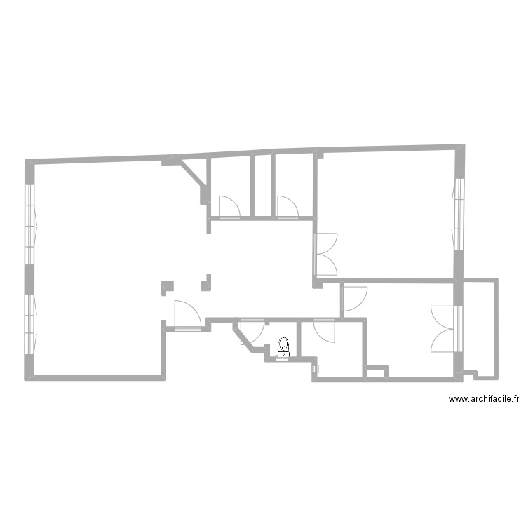 youness xl. Plan de 4 pièces et 8 m2