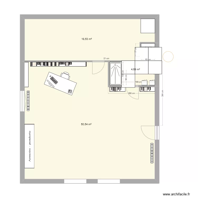 sdb haut 2025_70x140_carrelage. Plan de 