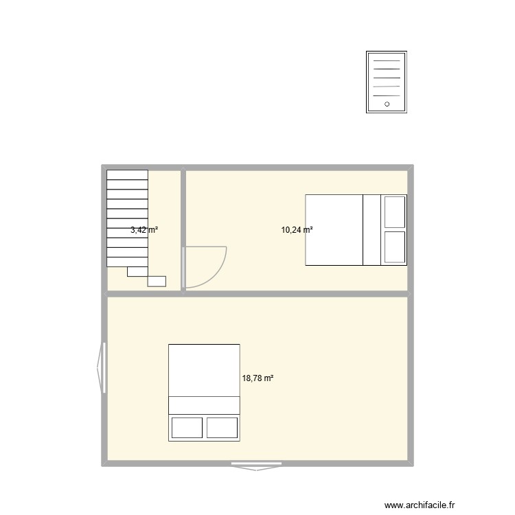 Car&eacute; 2 Etage. Plan de 0 pièce et 0 m2