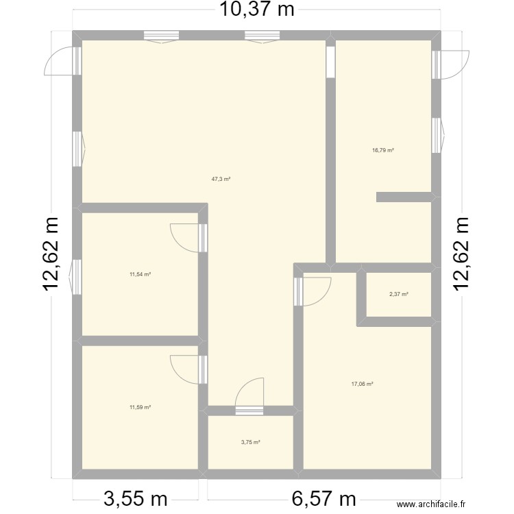 Maison 3 CH . Plan de 0 pièce et 0 m2