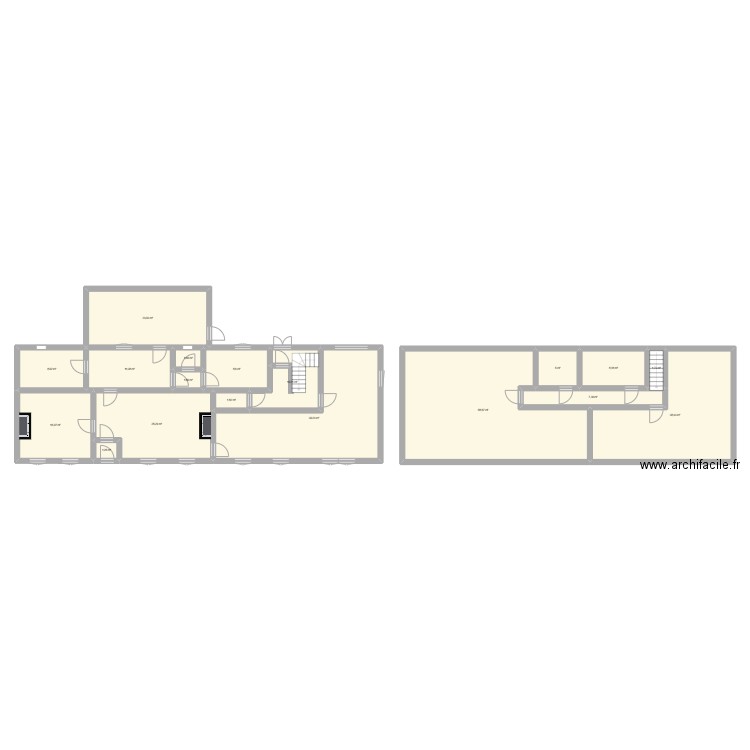 montigny. Plan de 18 pièces et 269 m2