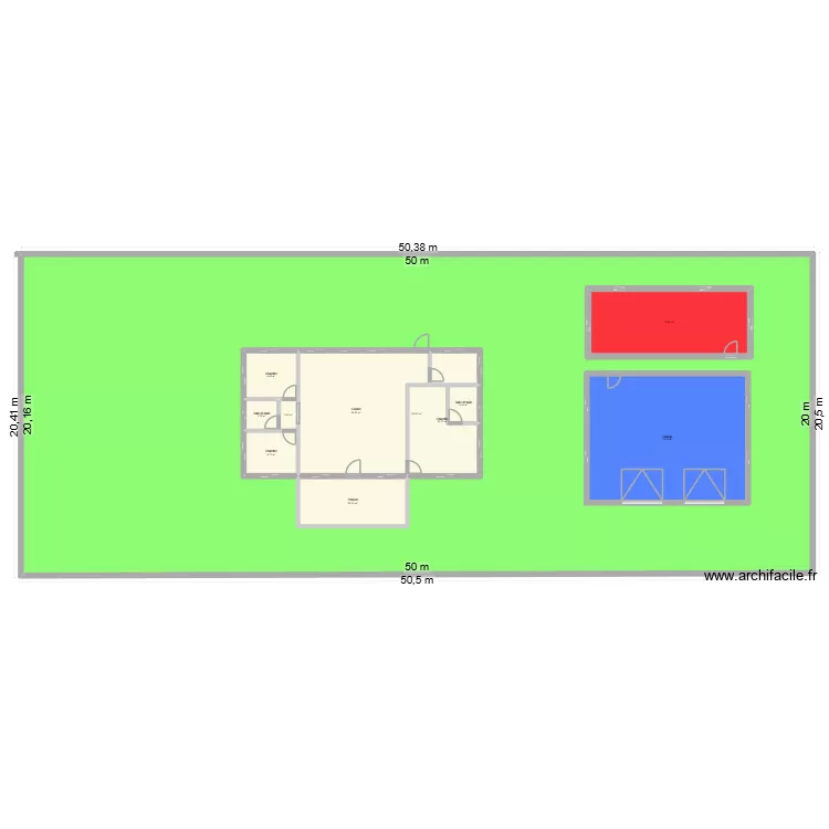 Antonela3. Plan de 11  et 1253 m²