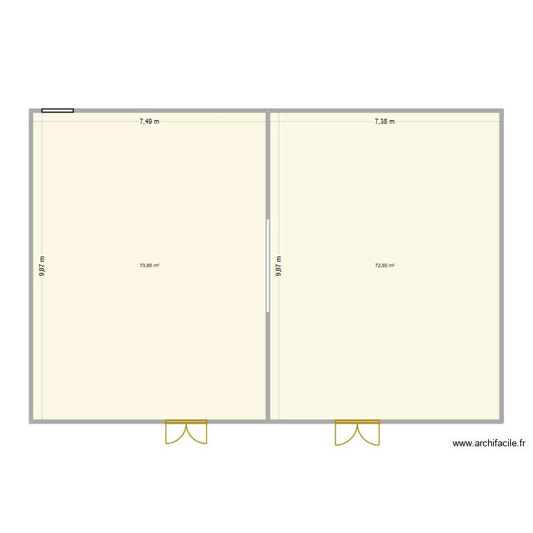 restarant. Plan de 2 et 147 m² restarant. Plan de 2 et 147 m²