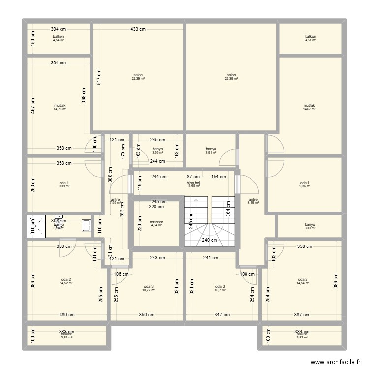 Belgin hanim perso ara katlar . Plan de 0 pièce et 0 m2