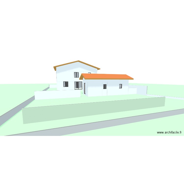 05-10 au fond 40m2 + studio devant. Plan de 18 pièces et 243 m2