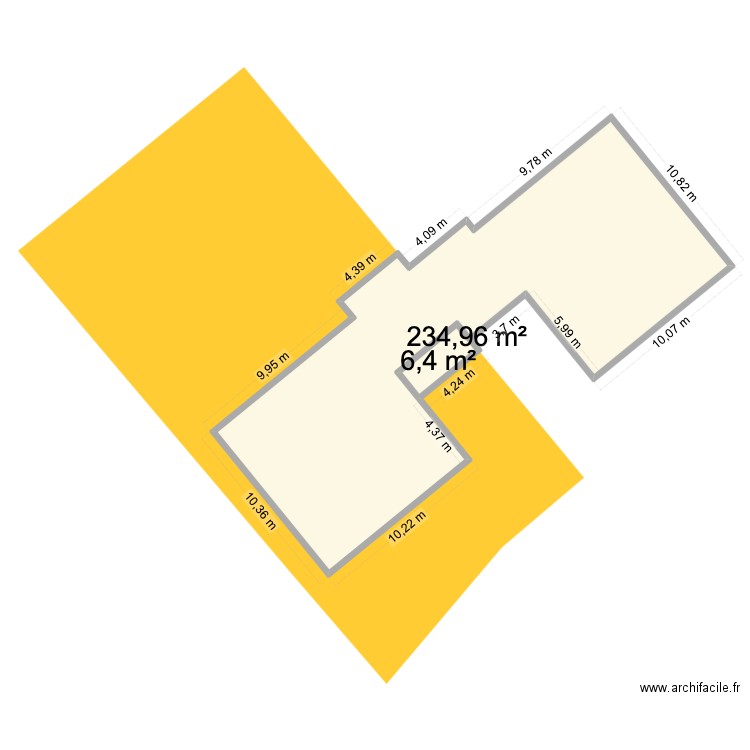 test1. Plan de 2 pièces et 241 m2