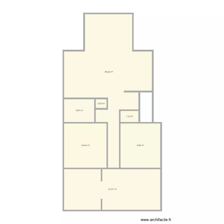 pierre. Plan de 8  et 88 m²