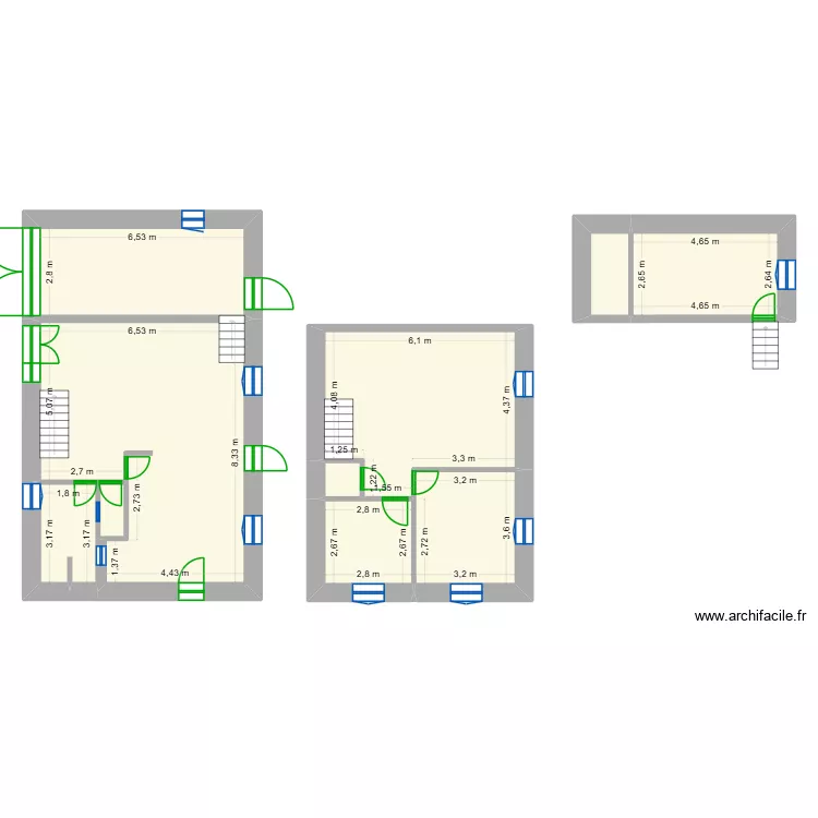 Fermette V2. Plan de 10 et 135 m² Fermette V2. Plan de 10 et 135 m²