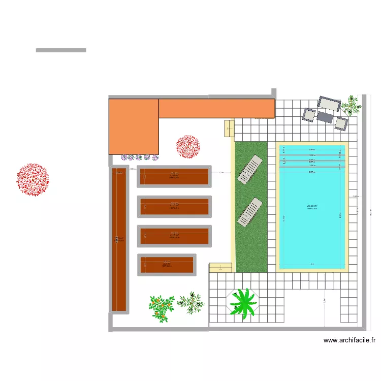 vw pisci 3+ jardin. Plan de 6 et 53 m² vw pisci 3+ jardin. Plan de 6 et 53 m²
