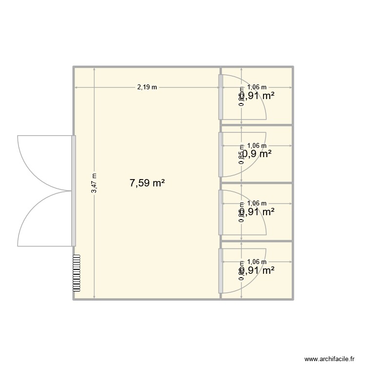 DOUCHE CHAUFFEUR EUROSERUM. Plan de 0 pièce et 0 m2