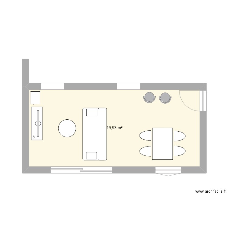 maison salon. Plan de 0 pièce et 0 m2