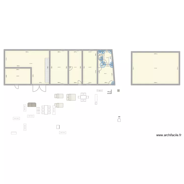 Bigani&egrave;re V1.1 - 2026-08-26. Plan de 9  et 242 m²