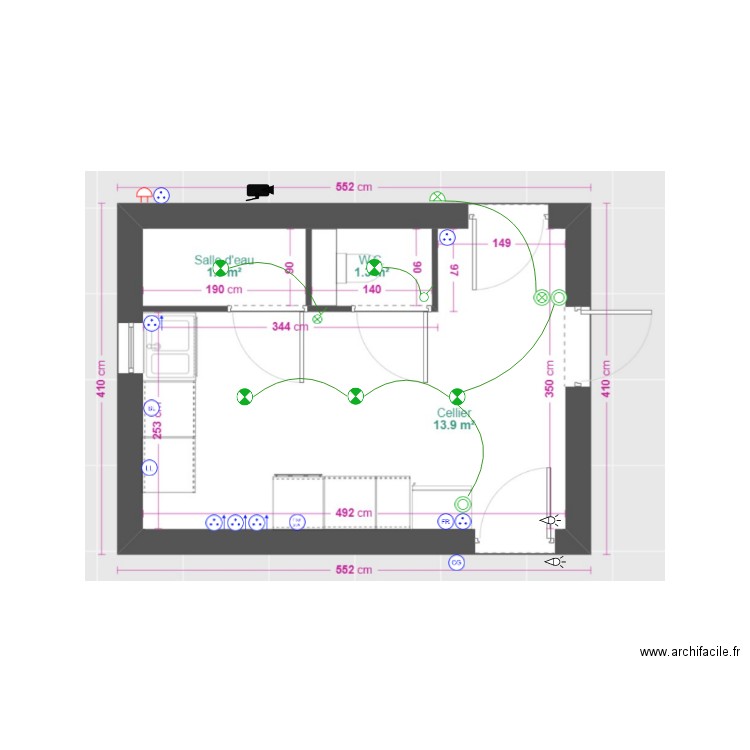 cellier maison saint rev. Plan de 0 pièce et 0 m2