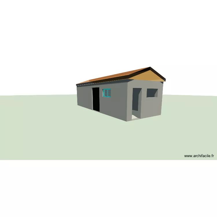 cabanon manon. Plan de 1 Pièce et 28 m²