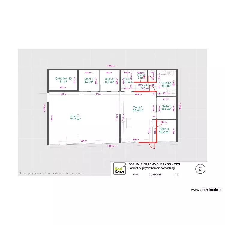 plan saxon, modif 06.07.24. Plan de 