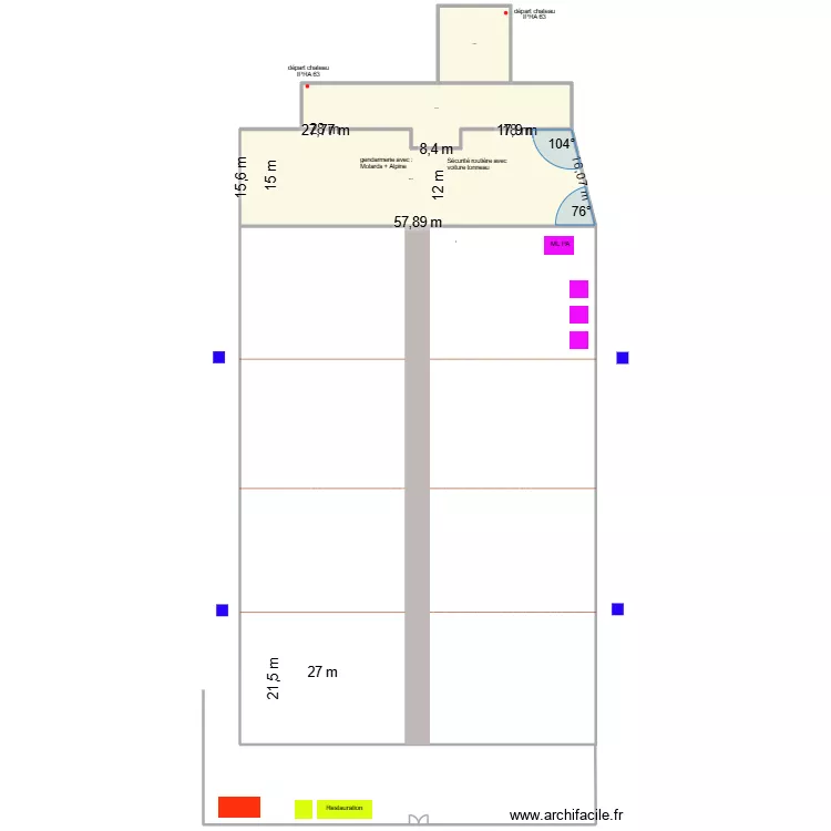 plan salon auto - 2026 plan &eacute;lec. Plan de 3  et 1333 m²