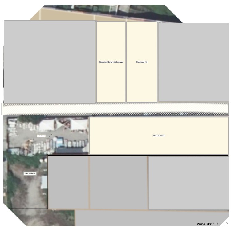 IMAGE BRIC et annexes. Plan de 11 pièces et 5190 m2