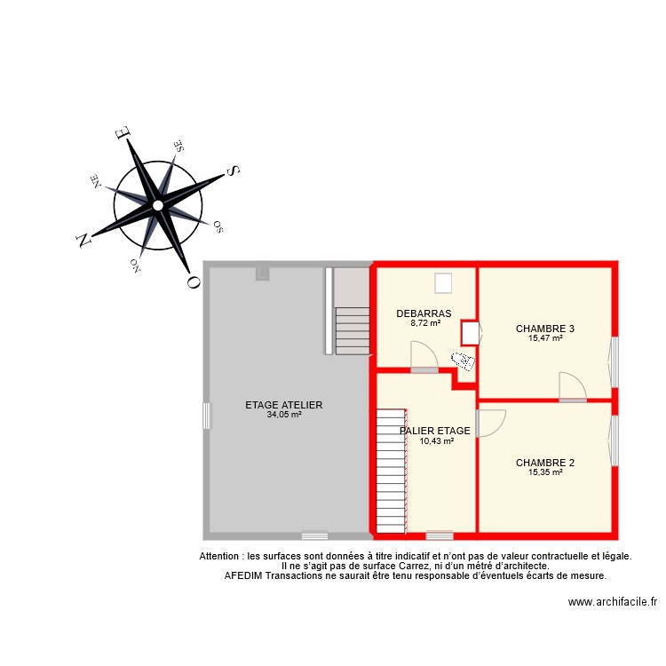 BI 6547 ETAGE . Plan de 0 pièce et 0 m2