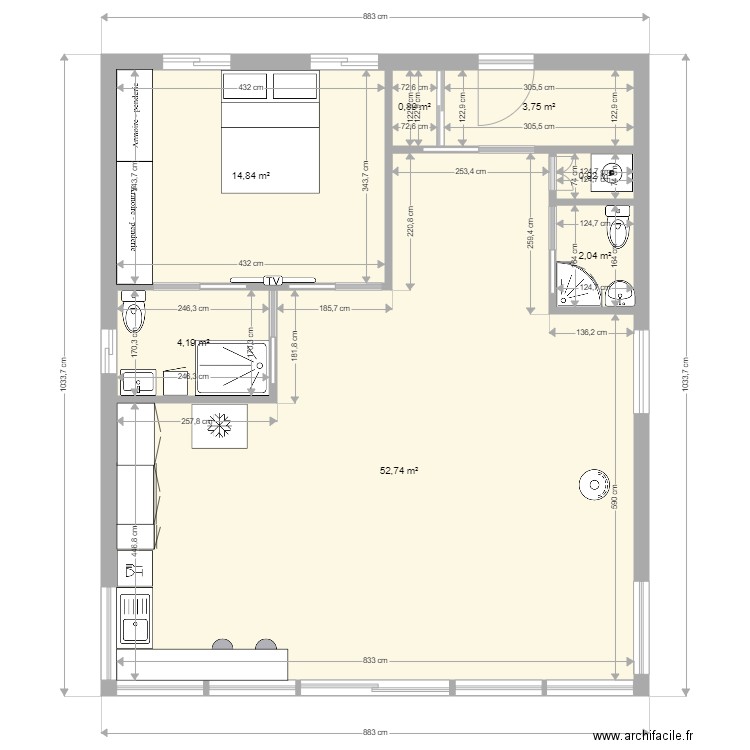 210511 CHALET AMÉNAGEMENT. Plan de 0 pièce et 0 m2