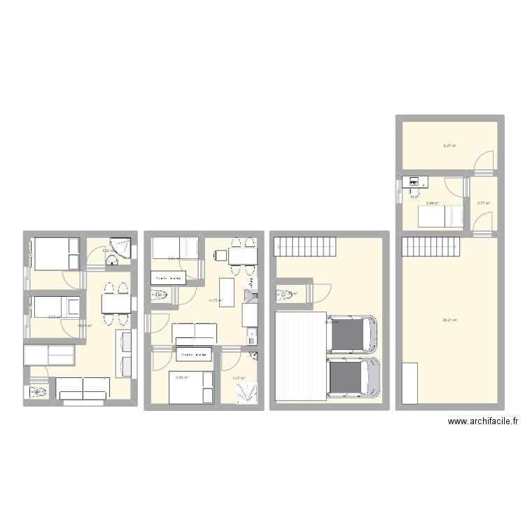 Antoho 1. Plan de 0 pièce et 0 m2