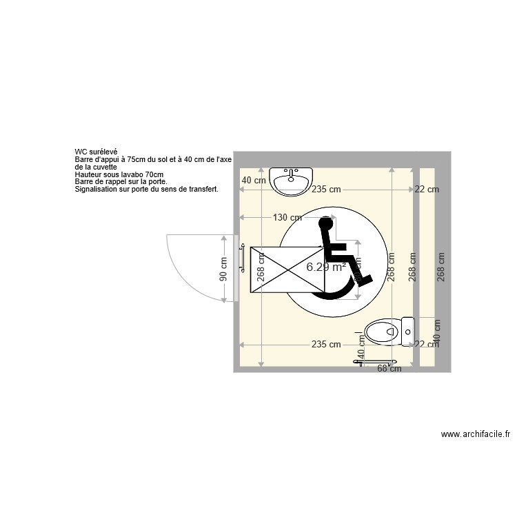 TOILETTE DEFINITIF. Plan de 0 pièce et 0 m2