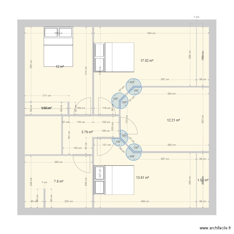 test Etage. Plan de 0 pièce et 0 m2
