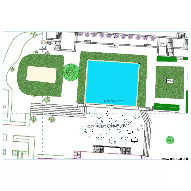 Madeleine and Francis vierge. Plan de 
