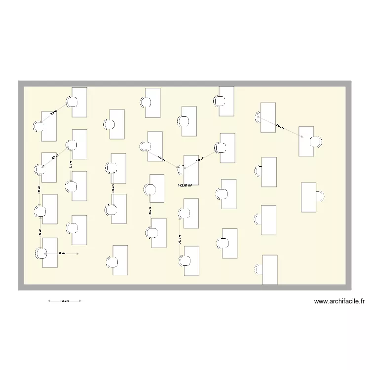 409  30  personnes 1m50. Plan de 