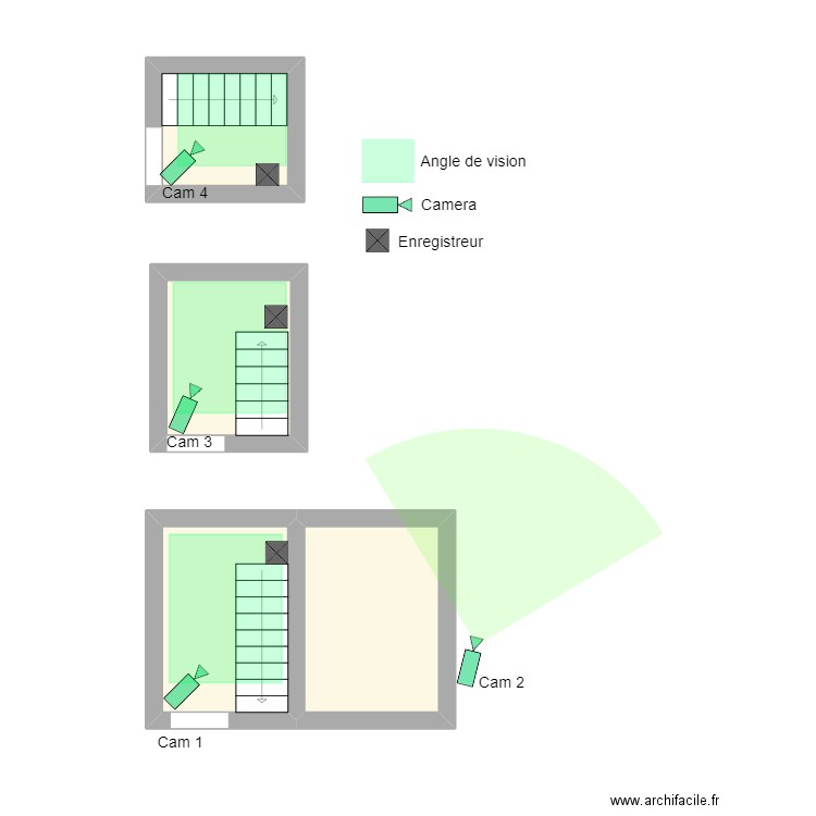 SCI RUBIS. Plan de 4 pièces et 19 m2