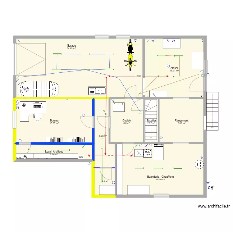 Cave Murs. Plan de Cave Murs. Plan de