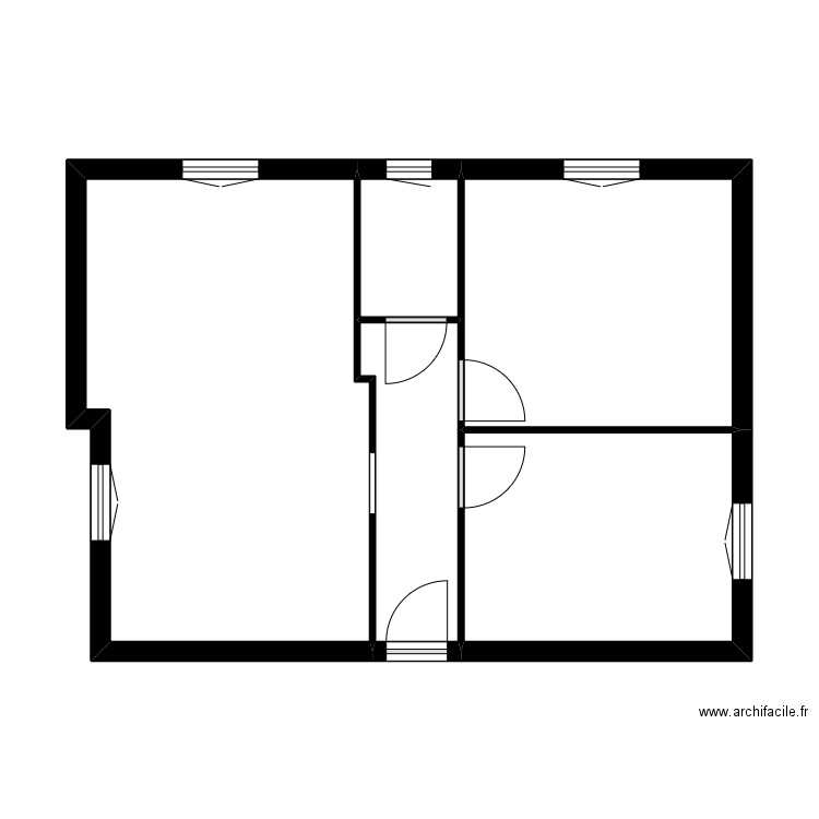 560 COLOMBON. Plan de 5 pièces et 49 m2