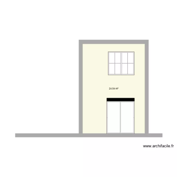 fa&ccedil;ade sud modifi&eacute;e. Plan de 