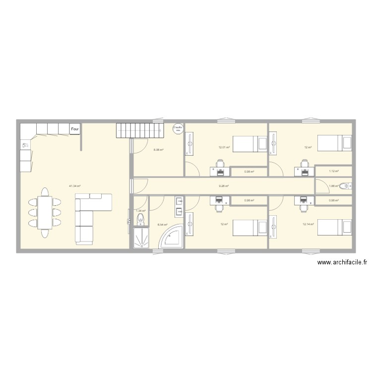 Maison container v1. Plan de 0 pièce et 0 m2