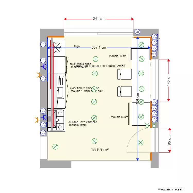 cuisine écuras. Plan de cuisine écuras. Plan de