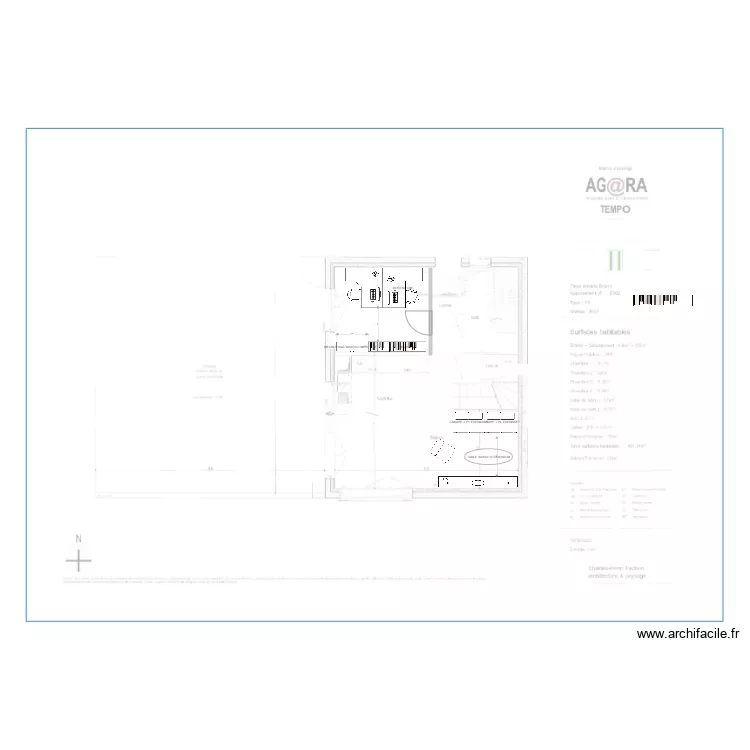 AMENAGEMENT APPART R3. Plan de AMENAGEMENT APPART R3. Plan de