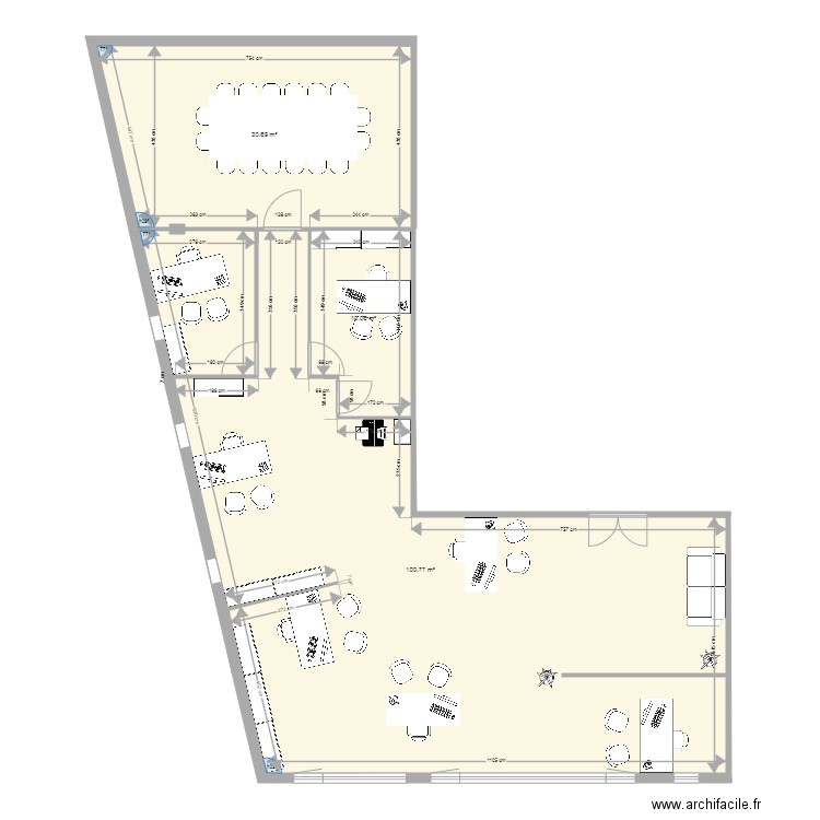 PLAN REZE avec aménagements. Plan de 0 pièce et 0 m2